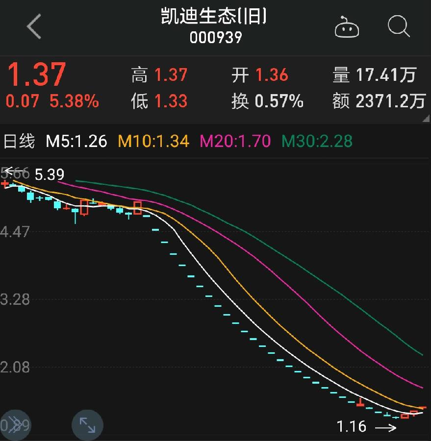 ST凱迪逆市三連板，139億元資產(chǎn)擬打包出售給中戰(zhàn)華信