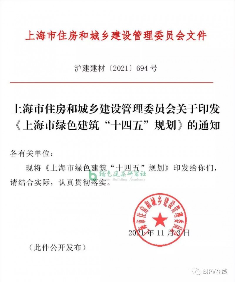 推進(jìn)新建建筑安裝光伏，超低能耗建筑不少于500萬平！