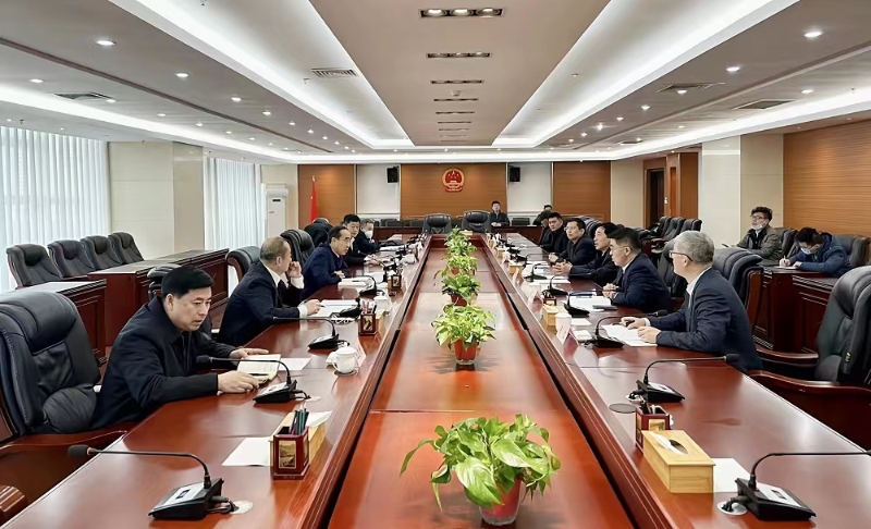 中國能建黨委副書記、總經(jīng)理孫洪水與丹東市市長郝建軍會(huì)談